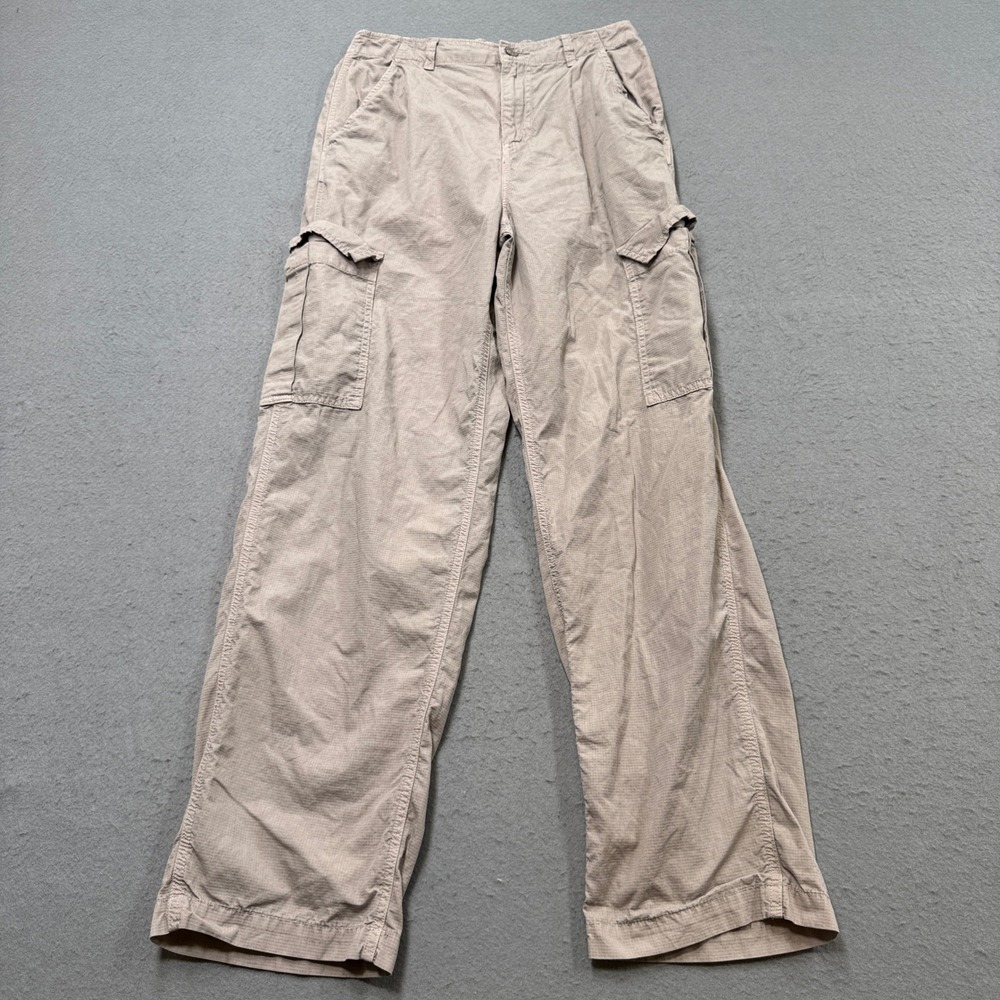 Garage Cargo Pants Women's Small Tan Ripstop Wide Leg Utility Streetwear Skater